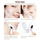  S1 EMS Microcurrent Color Massage Dụng cụ làm đẹp Thiết bị giảm béo mặt từ xa (Màu trắng) 