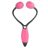  Dụng cụ làm đẹp bằng tay Dụng cụ giảm béo mặt lăn 3D (Đen + Đỏ hồng) 