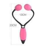  Dụng cụ làm đẹp bằng tay Dụng cụ giảm béo mặt lăn 3D (Đen + Đỏ hồng) 