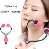  Dụng cụ làm đẹp bằng tay Dụng cụ giảm béo mặt lăn 3D (Đen + Đỏ hồng) 