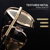  Kính râm kim loại hình tròn Retro Kính chống tia cực tím Unisex Design (Bạc + Bạc) 