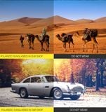  2 PCS Polarized Sunglasses Driving Shades Vintage Sun Glasses Goggle (C02) 