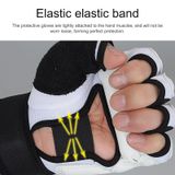  Nửa ngón tay Người lớn Đào tạo Sandbag Găng tay đấm bốc PU Leather Fitness Sparring Taekwondo Găng tay, Kích thước: XS 