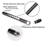  5 CÁI Mini Pocket Penlight Đèn pin Đèn pin LED Đèn pin kiểm tra miệng Chăm sóc tai (Bạc) 