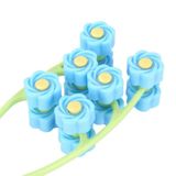  Bằng tay Roller Face Massager Dụng cụ làm đẹp khuôn mặt Dụng cụ đôi cằm (Màu xanh) 