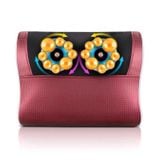  Gối Massage Cột Sống Cổ Thắt Lưng Đệm Massage Điện Đa Chức Năng, Loại phích cắm: Cắm AU (Trắng Đỏ) 