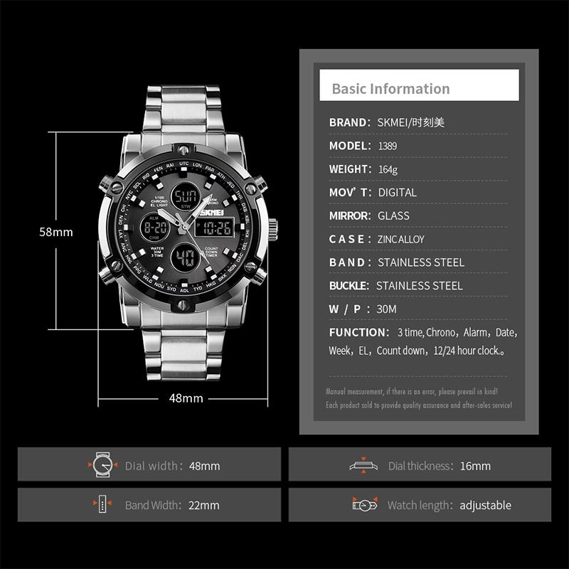 Reloj Joefox 2308G: Elegancia y Funcionalidad en tu Muñeca - 2308G RELOJ JOEFOX ANA-DIG METALICO