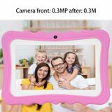  Máy tính bảng 768 dành cho giáo dục trẻ em, 7,0 inch, 1GB + 8GB, Android 4.4 Allwinner A33 Quad Core Cortex A7, Hỗ trợ WiFi / Thẻ TF / G-sensor, với Giá đỡ bằng silicon (Màu xanh lá cây) 