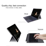  Bàn phím Bluetooth V3.0 có đèn nền đầy màu sắc từ tính 1087D với Touchpad cho Microsoft Surface GO 