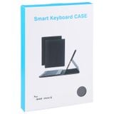  A06S Kết cấu da cừu có thể tháo rời TPU siêu mỏng Đèn nền bàn phím Bluetooth với giá đỡ cho iPad Mini 6 (màu xanh) 