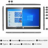  Máy tính bảng Jumper EZpad 8, 10,1 inch, 4GB+64GB, Windows 11 Intel Celeron N3350 Dual Core, Hỗ trợ thẻ TF & Bluetooth & WiFi kép & Micro HDMI, phích cắm EU (Đen + Xám) 