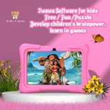  Pritom K7 Pro Kids Education Tablet PC, 7,0 inch, 2GB+32GB, Android 11 Allwinner A100 Quad Core CPU, hỗ trợ 2.4G WiFi / Bluetooth / Dual Camera, phiên bản toàn cầu với Google Play, US Plug (Pink) 