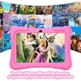  Pritom K7 Pro Kids Education Tablet PC, 7,0 inch, 2GB+32GB, Android 11 Allwinner A100 Quad Core CPU, hỗ trợ 2.4G WiFi / Bluetooth / Dual Camera, phiên bản toàn cầu với Google Play, US Plug (Pink) 