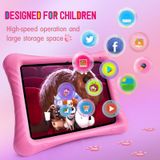  Qunyico Y10 Kids Tablet PC, 10,1 inch, 2GB+32GB, Android 10 Allwinner A100 Quad Core CPU, hỗ trợ 2.4G WiFi / Bluetooth, phiên bản toàn cầu với Google Play, US Plug (Pink) 