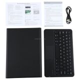  A500-A Bàn phím Bluetooth có thể tháo rời Ultrathin Cross Flip Leather Case với Touchpad & Chủ cho Samsung Galaxy Tab A7 10.4 (2020) T500 / T505 (Đen) 