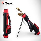  PGM Golf Công suất lớn Túi nylon + PU có giá đỡ cho nam và nữ (Đen đỏ) 