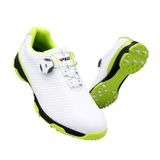  PGM Golf Giày thể thao khóa xoay thoáng khí Giày thể thao ngoài trời cho nam (Màu: Trắng xanh Size: 43) 