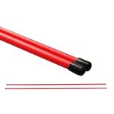  PGM 2 PCS Golf Alignment Sticks Que thực hành hỗ trợ đào tạo bằng sợi thủy tinh để hướng bóng chính xác (Màu: Đỏ Kích thước: Không có gói) 