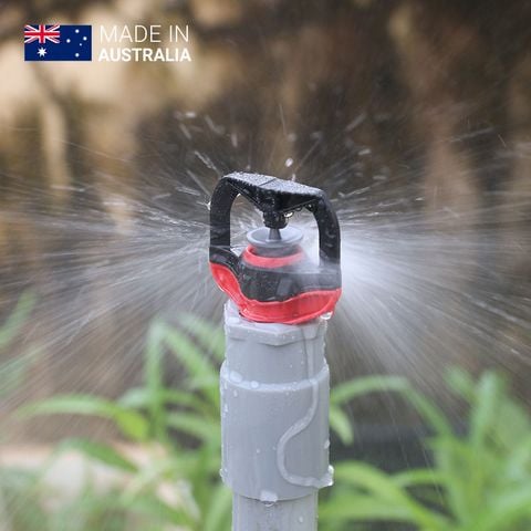 Béc tưới phun mưa Rotor Rain Plus - Đỏ (có đầu lệch hướng)