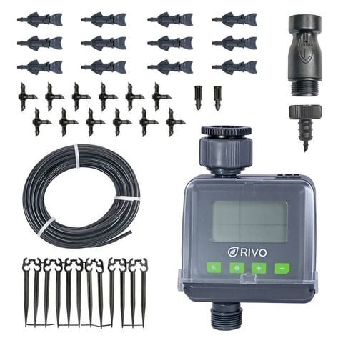 Bộ tưới nhỏ giọt tự động cho ban công hiệu quả và tiết kiệm KITDelta12-RVT03