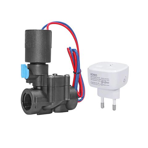 Bộ tưới cây WiFi dùng Van điện từ 220V Hẹn giờ và Điều khiển từ xa