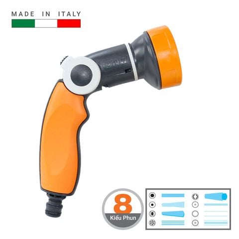Vòi tưới cầm tay 8 chế độ phun GF3542 - Ý