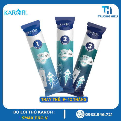 Bộ Lõi Lọc Thô 123 Karofi Smax PRO V