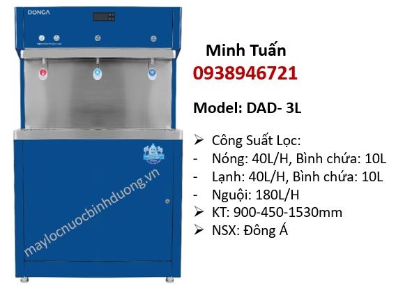 Máy Lọc Nước Nóng Lạnh Đông Á 3 vòi DAD-3L (40L/H)