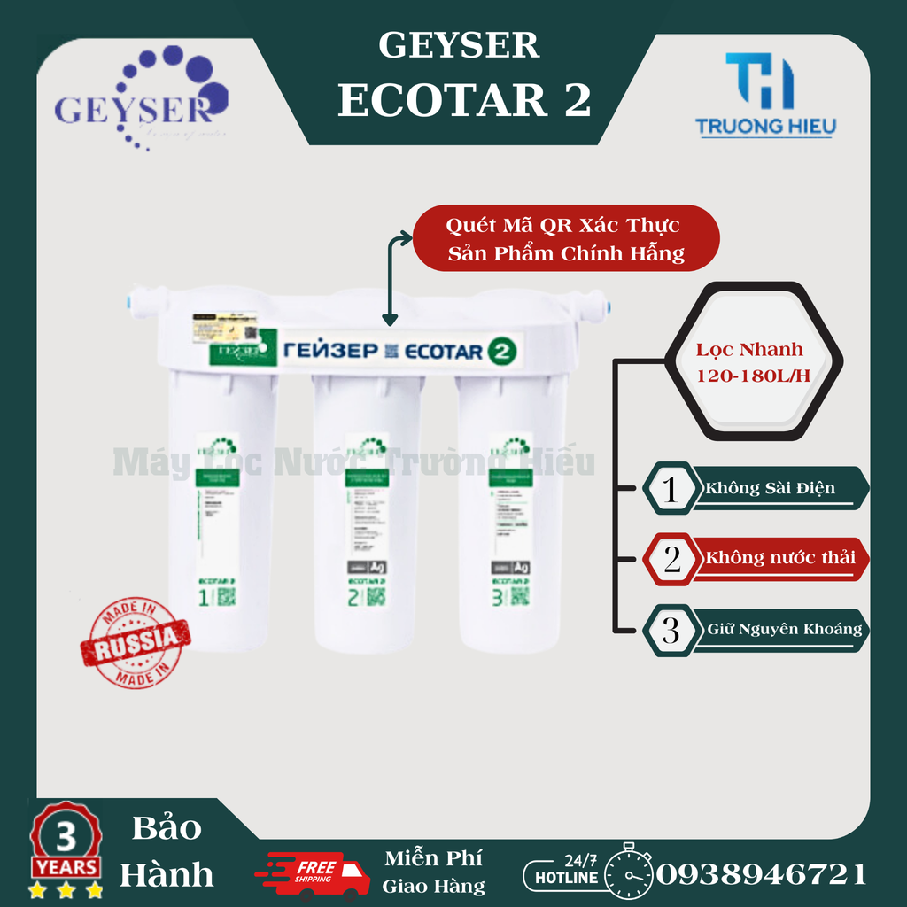 Máy Lọc Nước Nano Geyser Ecotar 2