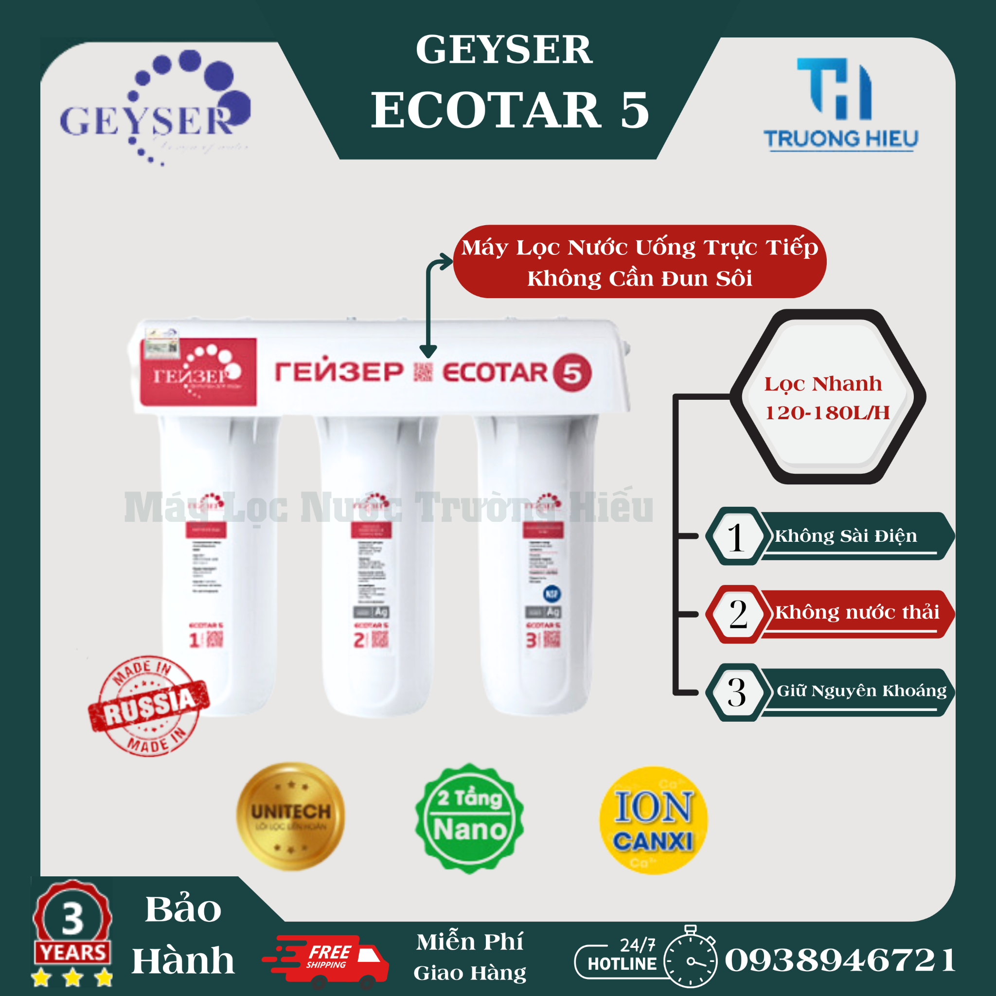 Máy lọc nước Geyser ECOTAR 5