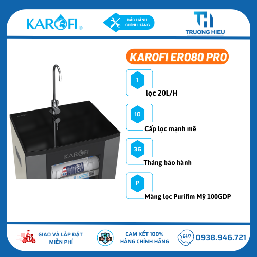 Máy Lọc Nước Karofi 10 lõi ERO80 PRO