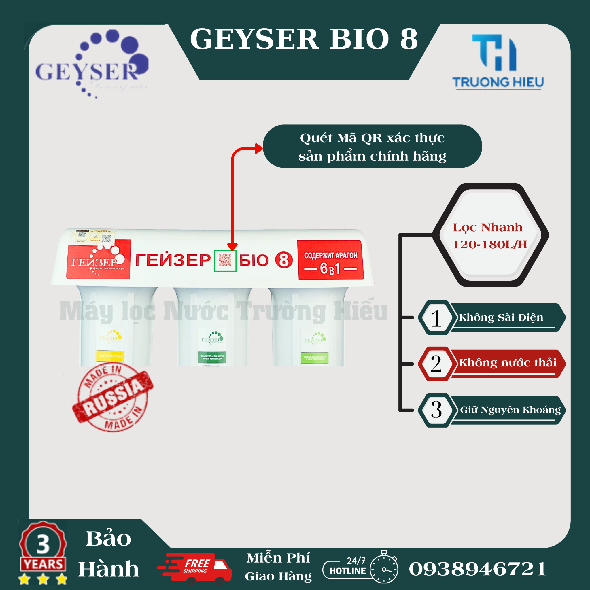 Máy Lọc Nước Nano Geyser BIO 8