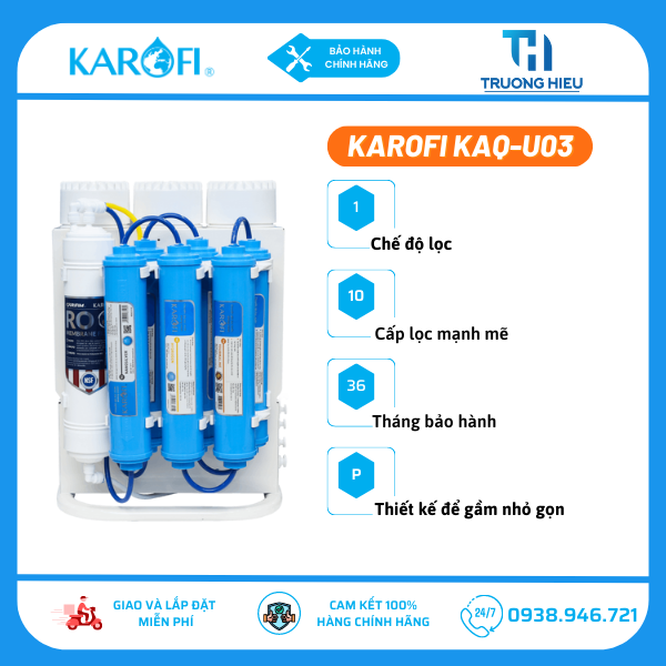 Máy lọc nước Để Gầm Karofi KAQ-U03