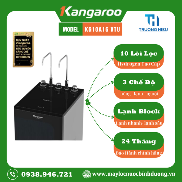 Máy lọc nước Kangaroo Hydrogen Infinity Nóng Lạnh KG10A16