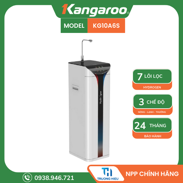 MÁY LỌC NƯỚC KANGAROO HYDROGEN SLIM NÓNG LẠNH KG10A6S