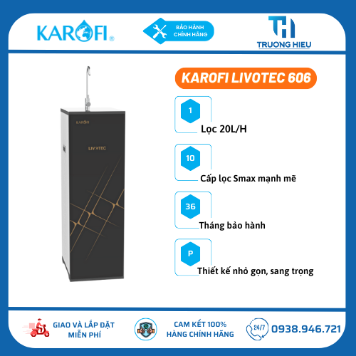 Máy Lọc Nước Karofi Livotec 606