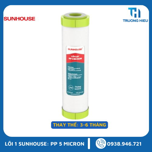 Lõi Lọc Sunhouse số 1: PP 5 Micron