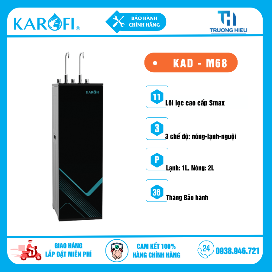 Máy Lọc Nước Nóng Lạnh KAROFI KAD-M68