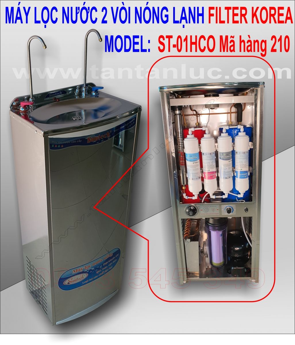 Máy Lọc Nước Nóng Lạnh Suntech 2 vòi ST-01HCO (MH 210)