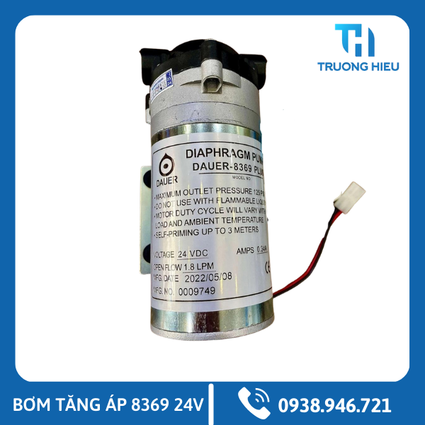 MÁY BƠM TĂNG ÁP 24V 8369 PLUS MÁY LỌC NƯỚC RO