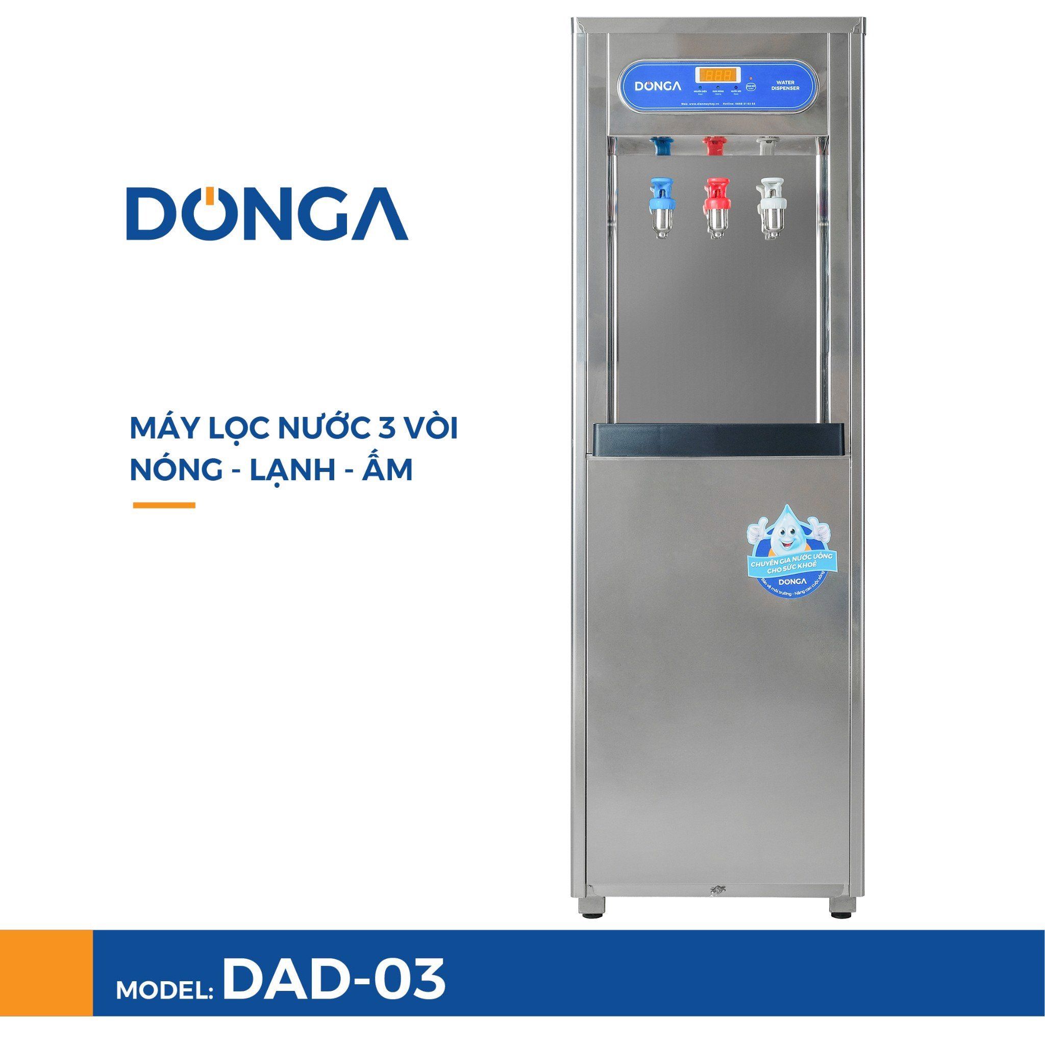 Máy Lọc Nước Nóng Lạnh Đông Á 3 vòi DAD-03