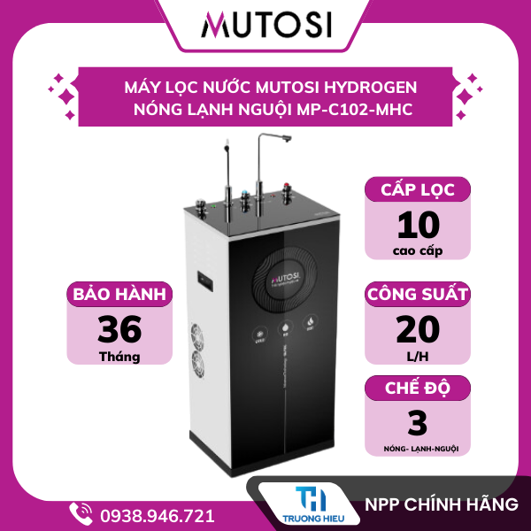 Máy lọc nước Nóng Lạnh Nguội 10 lõi Mutosi MP-C102-MHC