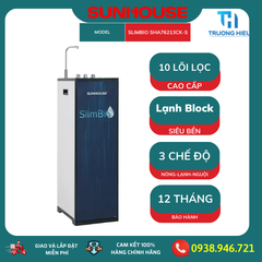 Máy lọc nước R.O 10 lõi SUNHOUSE SLIMBIO SHA76213CK-S