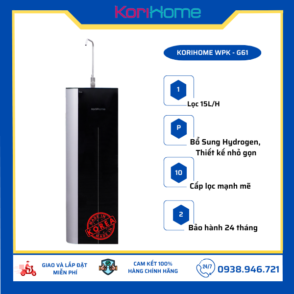 Máy lọc nước Korihome WPK-G61