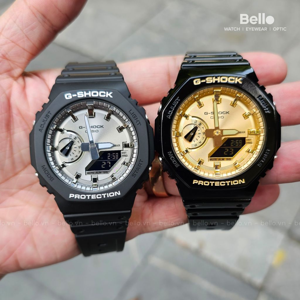  Casio G-Shock GA-2100SB-1A - Uy tín từ 2009, Tem vàng chống giả, Bảo hành 5 năm, Pin miễn phí trọn đời 