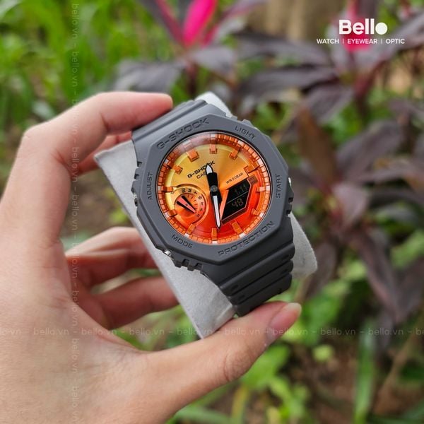  Casio G-Shock GA-2100FL-8A - Uy tín từ 2009, Tem vàng chống giả, Bảo hành 5 năm, Pin miễn phí trọn đời 