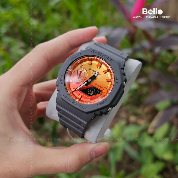  Casio G-Shock GA-2100FL-8A - Uy tín từ 2009, Tem vàng chống giả, Bảo hành 5 năm, Pin miễn phí trọn đời 