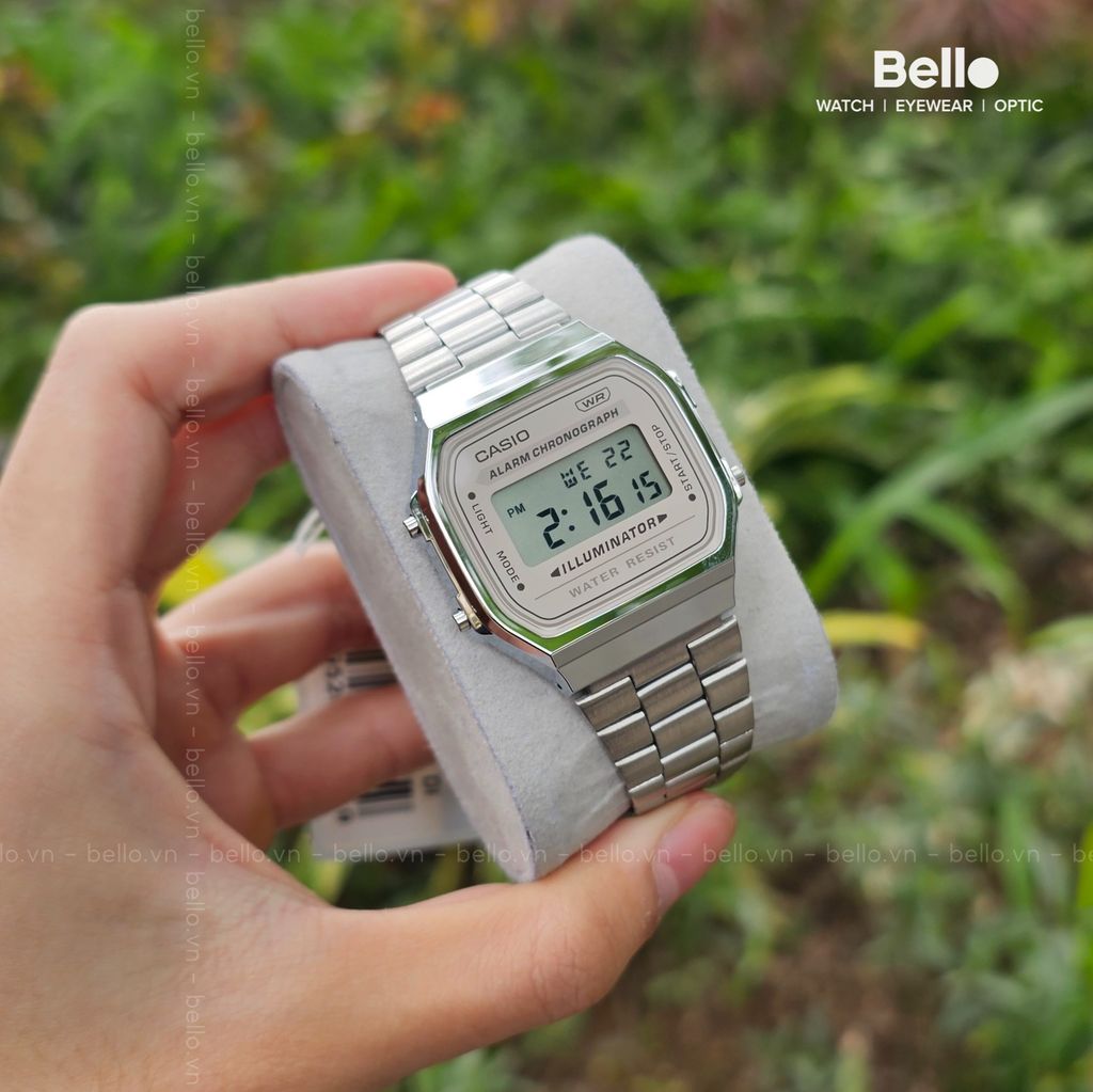  Casio A168WA-8AYDF - Uy tín từ 2009, Tem vàng chống giả, Bảo hành 1 năm, Pin miễn phí trọn đời 