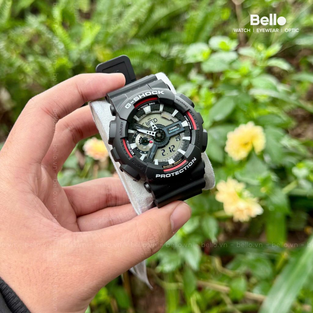  Casio G-Shock GA-110RL-1A - Uy tín từ 2009, Tem vàng chống giả, Bảo hành 5 năm, Pin miễn phí trọn đời 