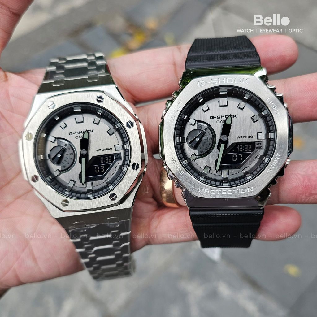  Casio G-Shock GM-2100-1A - Uy tín từ 2009, Tem vàng chống giả, Bảo hành 5 năm, Pin miễn phí trọn đời 